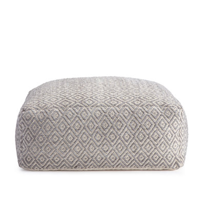 Bruns 36" Wide Square Geometric Pouf Ottoman by Joss and Main