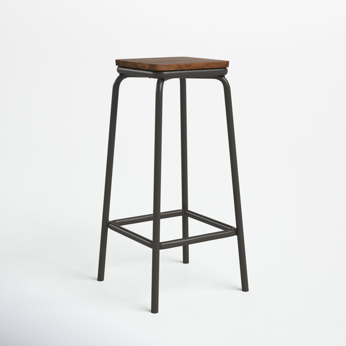 Joss and Main Perry Solid Wood 25" Counter Stool