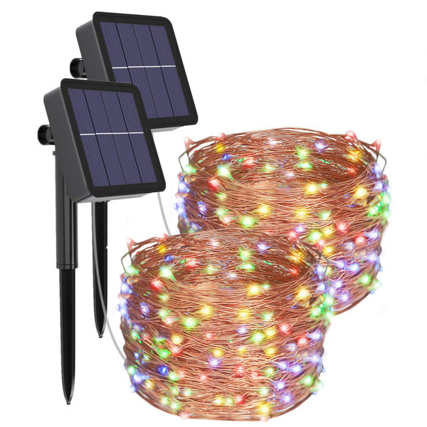 Outdoor Waterproof Smart Garden Decor LED Strip Light Patio Ribbon Solar Powered