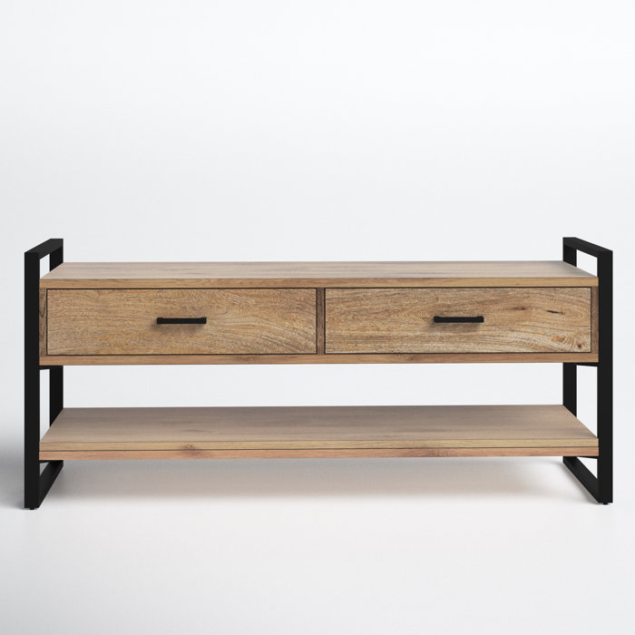 Joss and Main Solid Wood Storage Bench