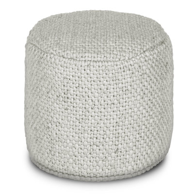 Essex 16" Wide Round Pouf Ottoman by Joss and Main