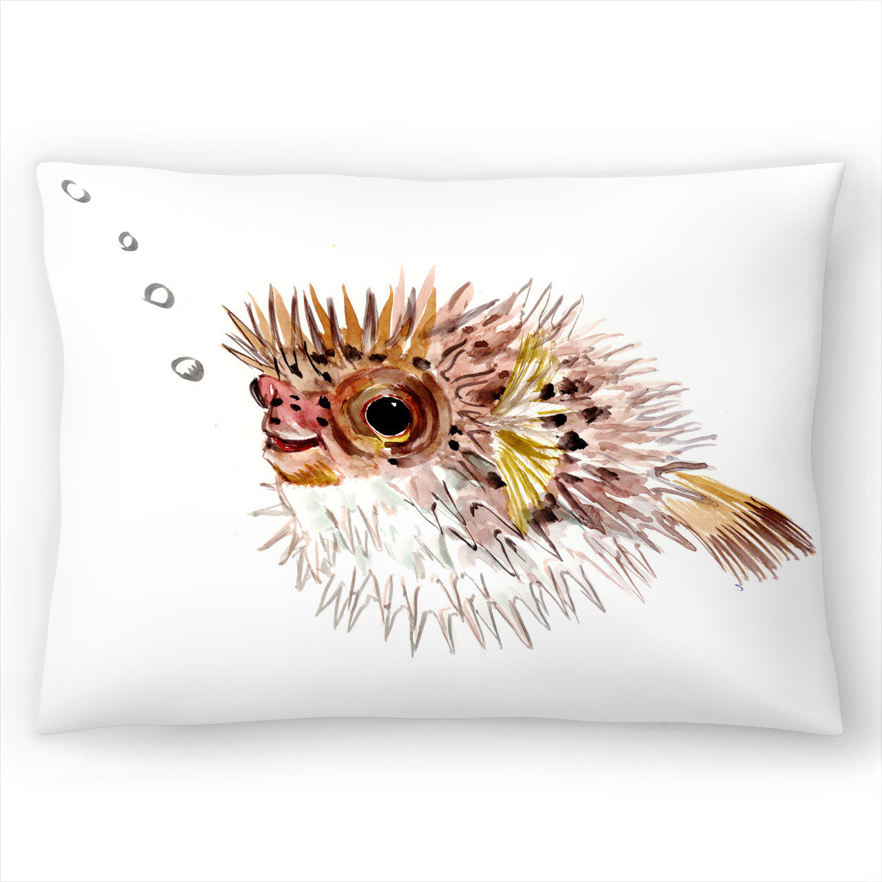 puffer fish pillow