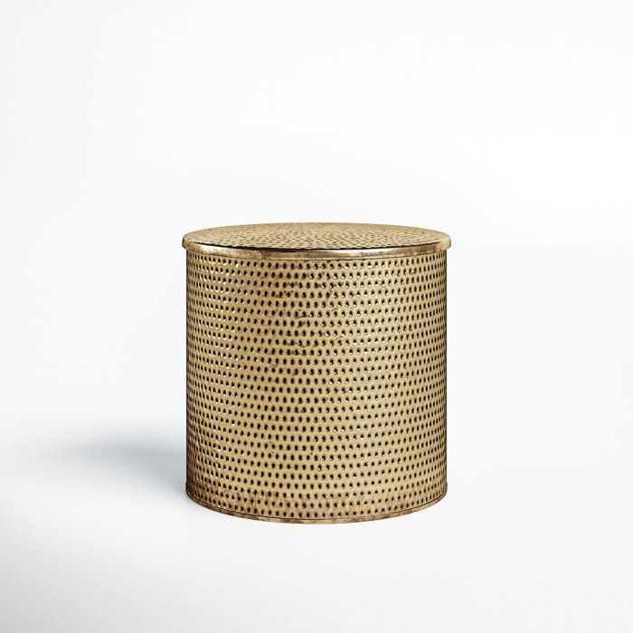 Joss and Main Barkley Drum End Table with Storage
