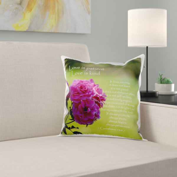 scripture throw pillows