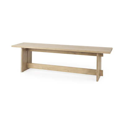 Nidhogg Solid Wood Bench by Loon Peak