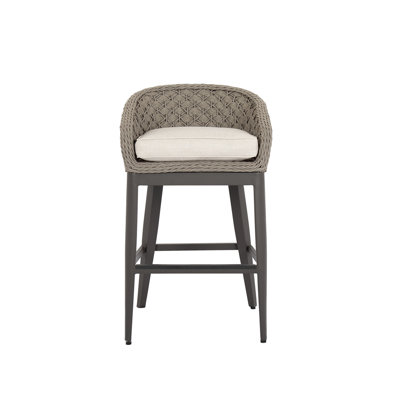 Aberdeen Patio Bar Stool with Cushion by Joss and Main