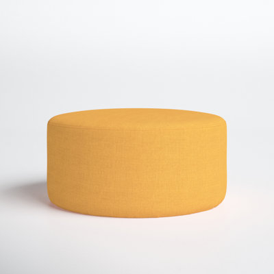 Mila 24" Wide Round Cocktail Ottoman by AllModern