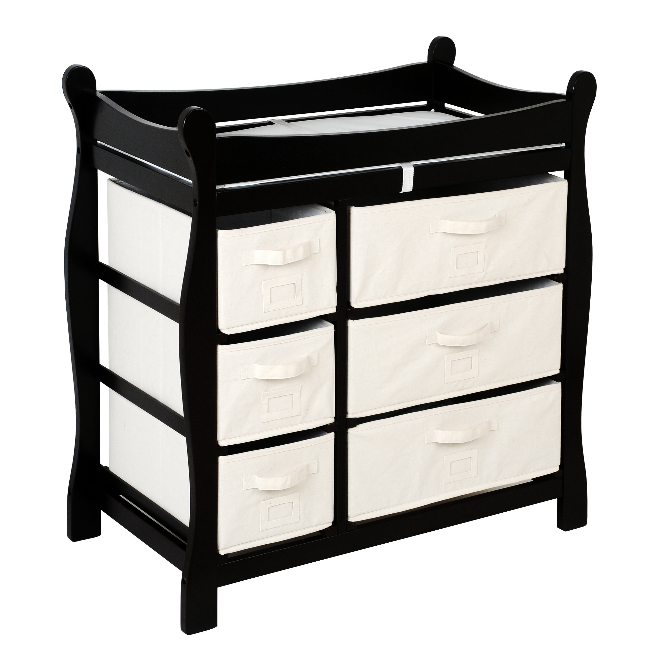 baby changing table black