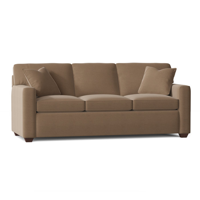 Ebern Designs Lesley 87" Square Arm Sofa Bed with Reversible Cushions