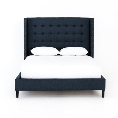 Nichols Tufted Upholstered Platform Bed by Joss and Main