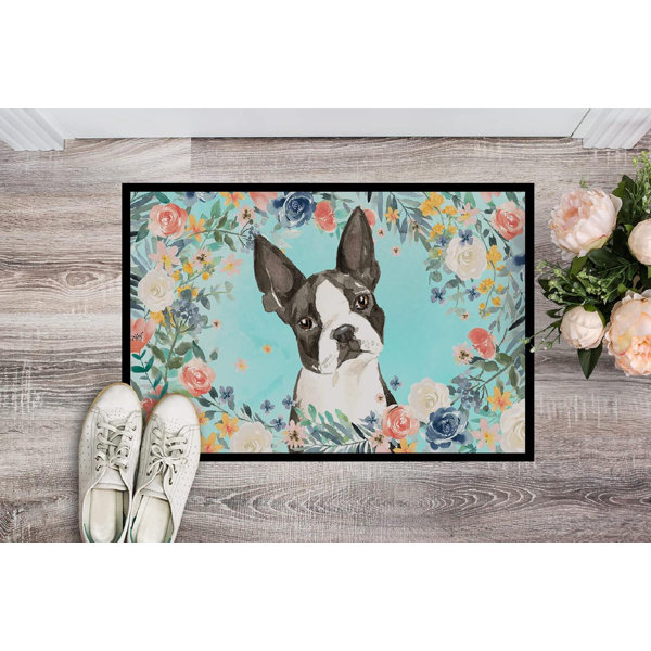 boston terrier doormat