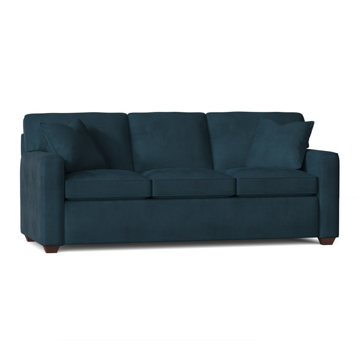 Ebern Designs Lesley 87" Square Arm Sofa Bed with Reversible Cushions