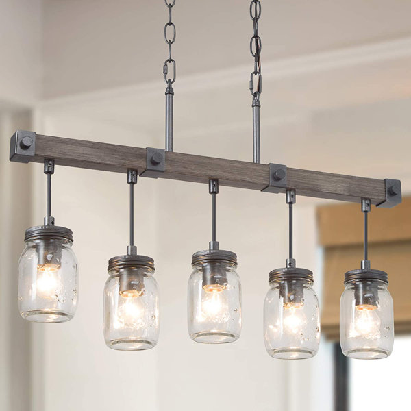Mason Jar Chandelier Lighting | Wayfair