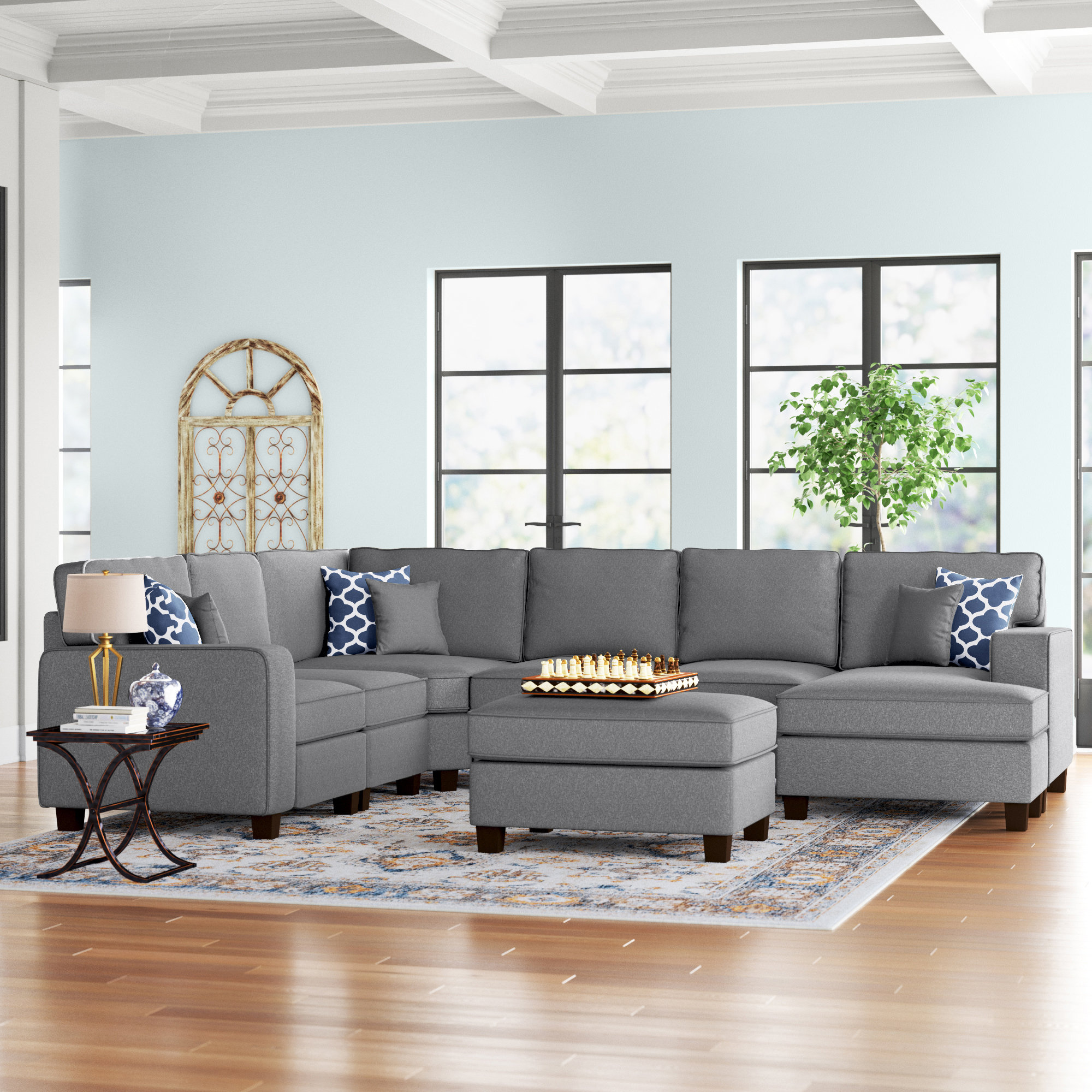 large modular back cushion