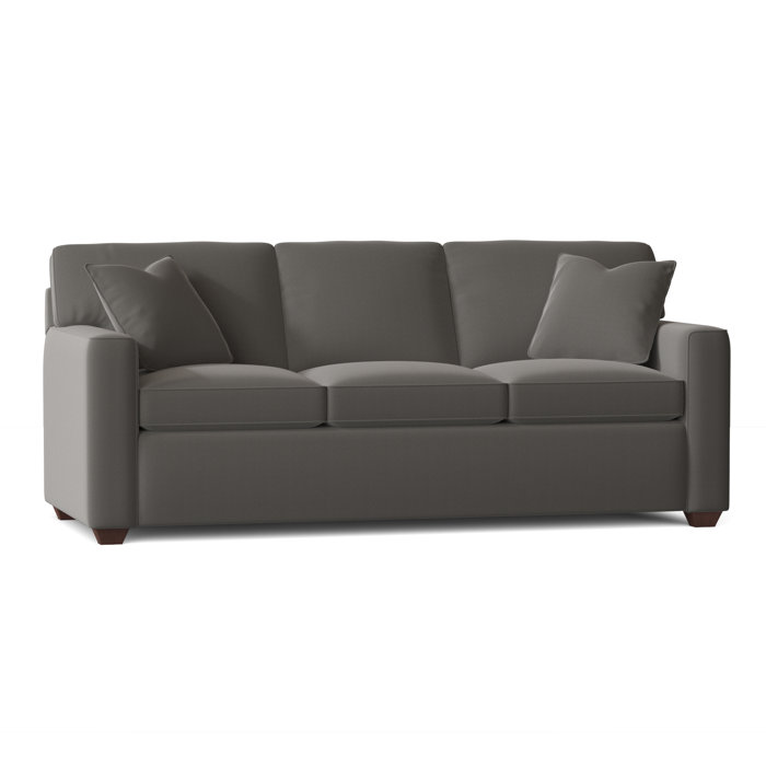 Ebern Designs Lesley 87" Square Arm Sofa Bed with Reversible Cushions