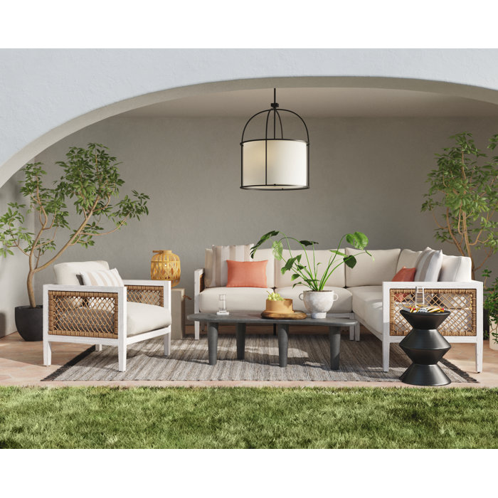 Joss and Main Eva Patio Chair with Sunbrella Cushions