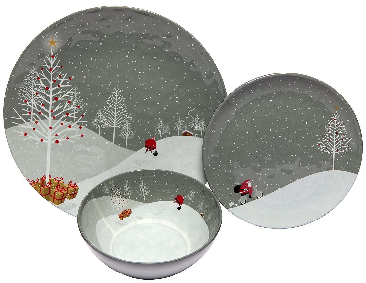 melamine christmas dishes