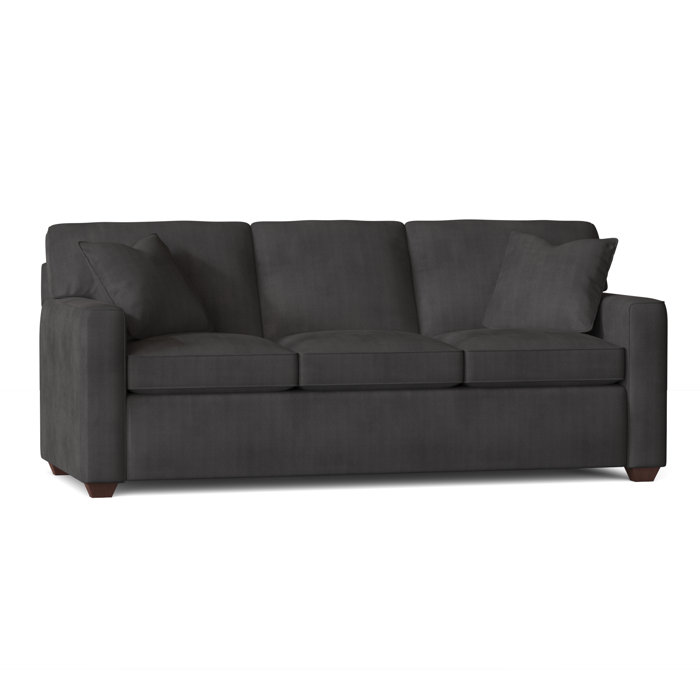 Ebern Designs Lesley 87" Square Arm Sofa Bed with Reversible Cushions
