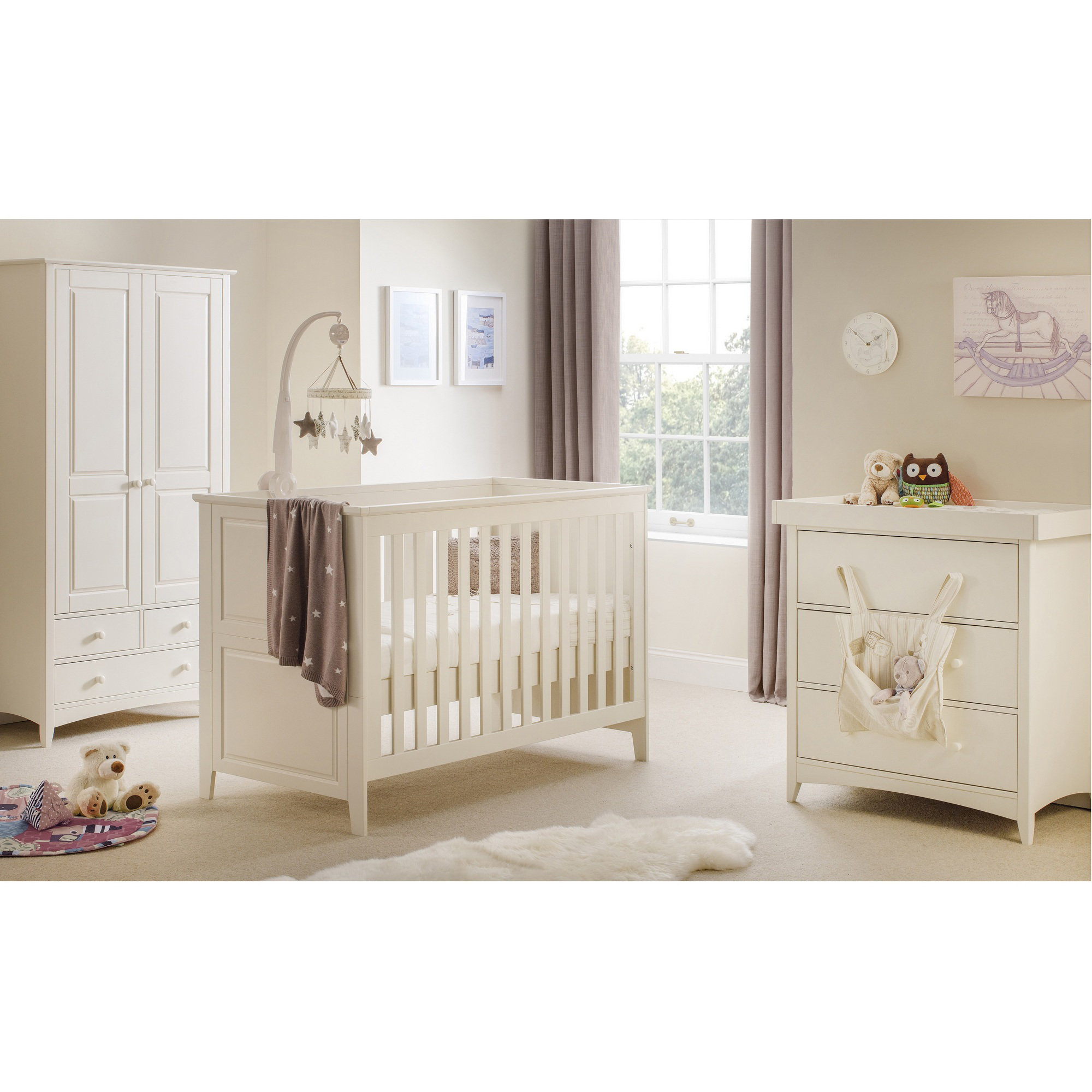 cot bed with storage and changer