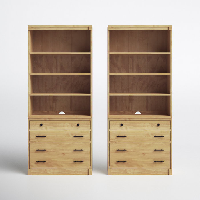 Joss and Main Sophia 79.5" H x 34" W Solid Wood Standard Bookcase