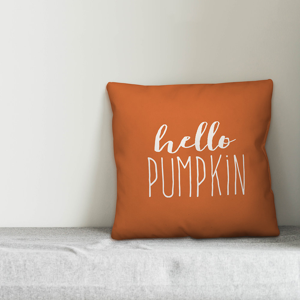 hello pumpkin pillow