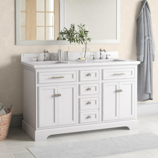 Double Vanity With Makeup Wayfair