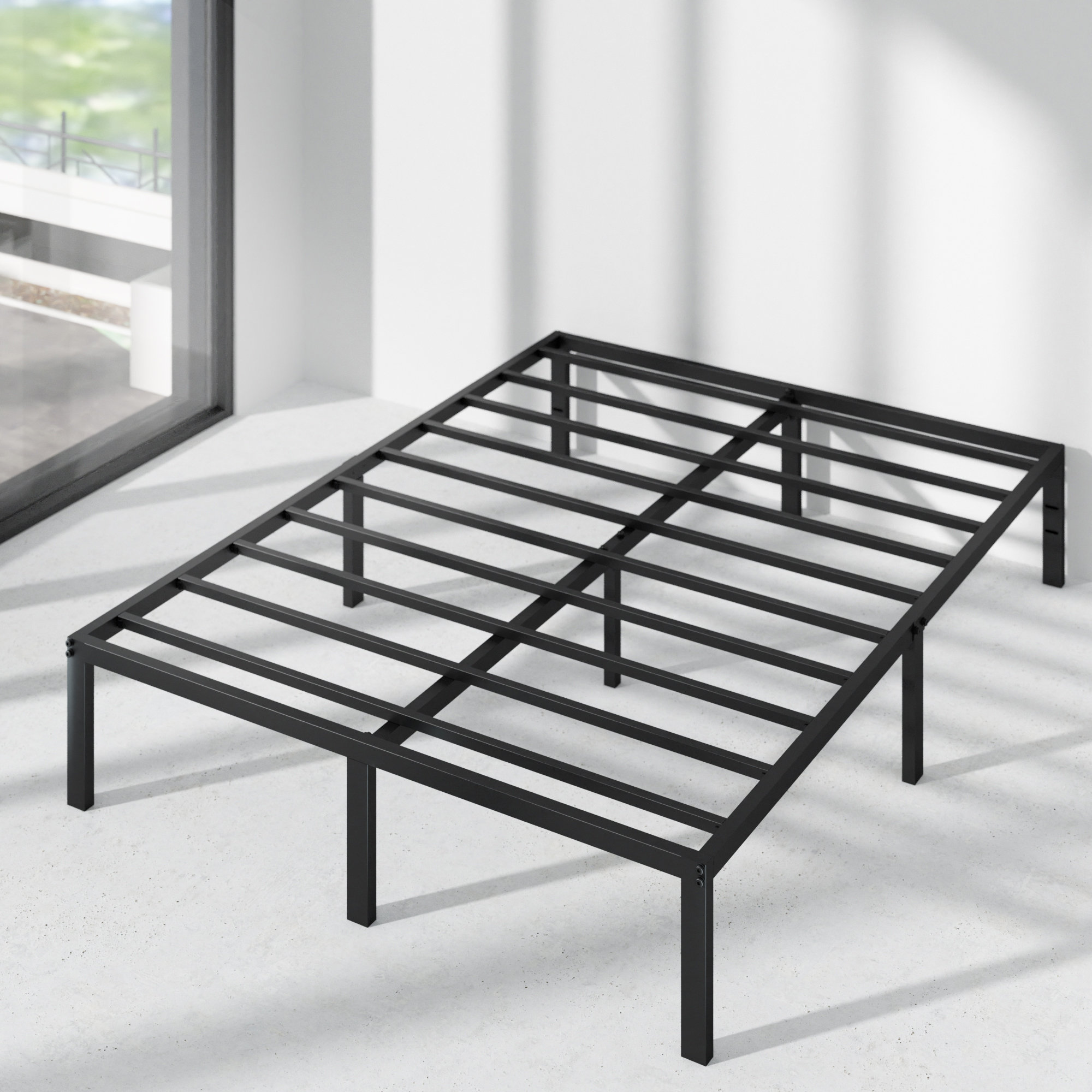 steel cot with storage