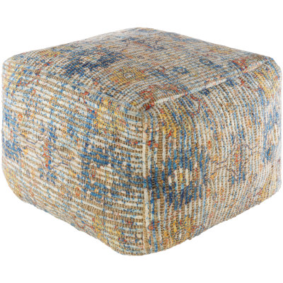 Vince 20" Wide Rectangle Abstract Pouf Ottoman by Joss and Main