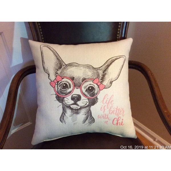 chihuahua throw pillows