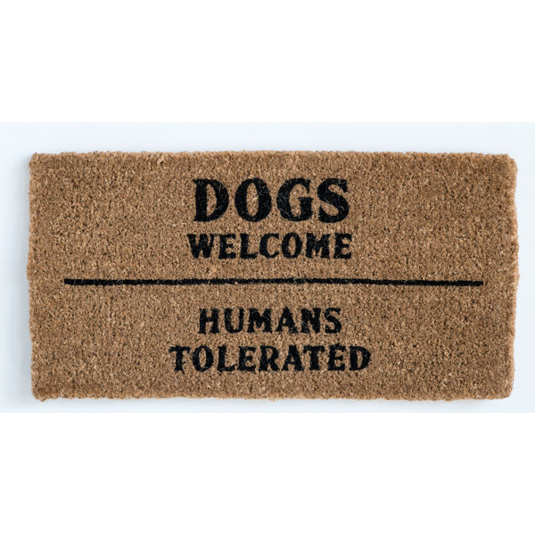 dogs welcome doormat
