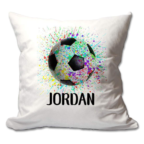 soccer throw pillow