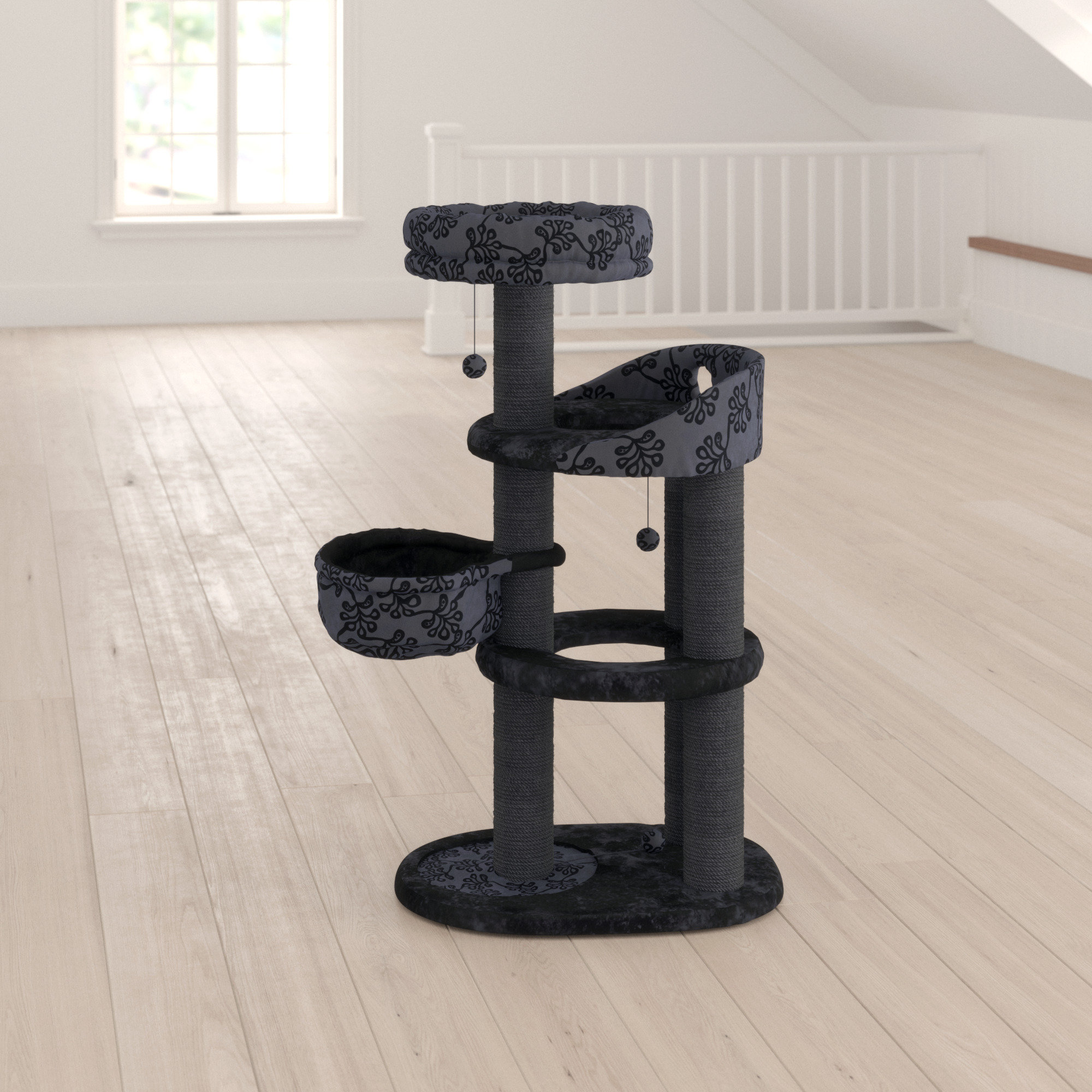 cat tree made from real tree