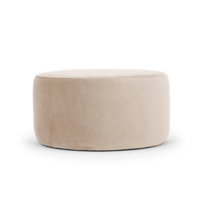 Mila 24" Wide Round Cocktail Ottoman by AllModern