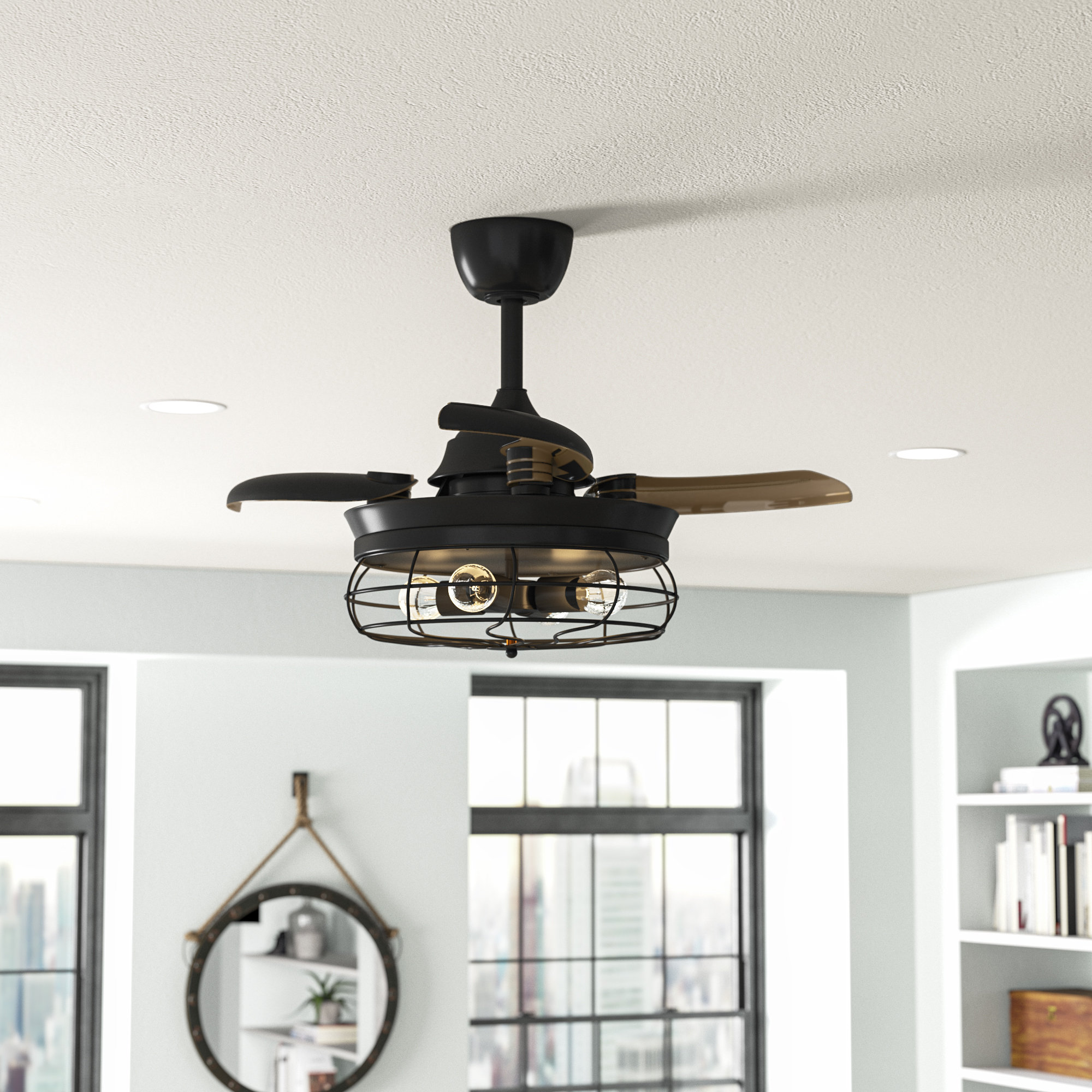 ceiling fan pulley system
