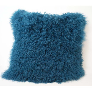 teal mongolian pillow