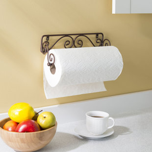 Wall/Under Cabinet Mounted Paper Towel Holder