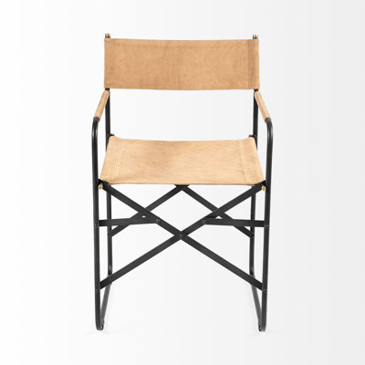 Altee Upholstered Folding Arm Chair by Union Rustic