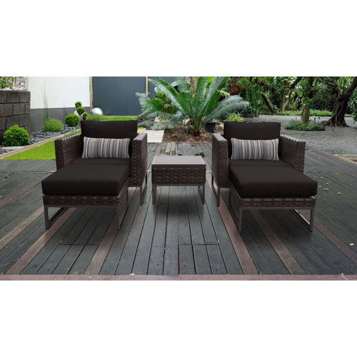 Joss and Main Nauvoo 5 Piece Seating Group with Cushions