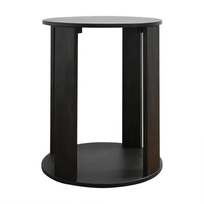 Sonja Solid Wood Floor Shelf End Table with Storage by Joss and Main