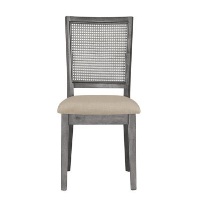 Urbaniak Linen Side Chair by Three Posts