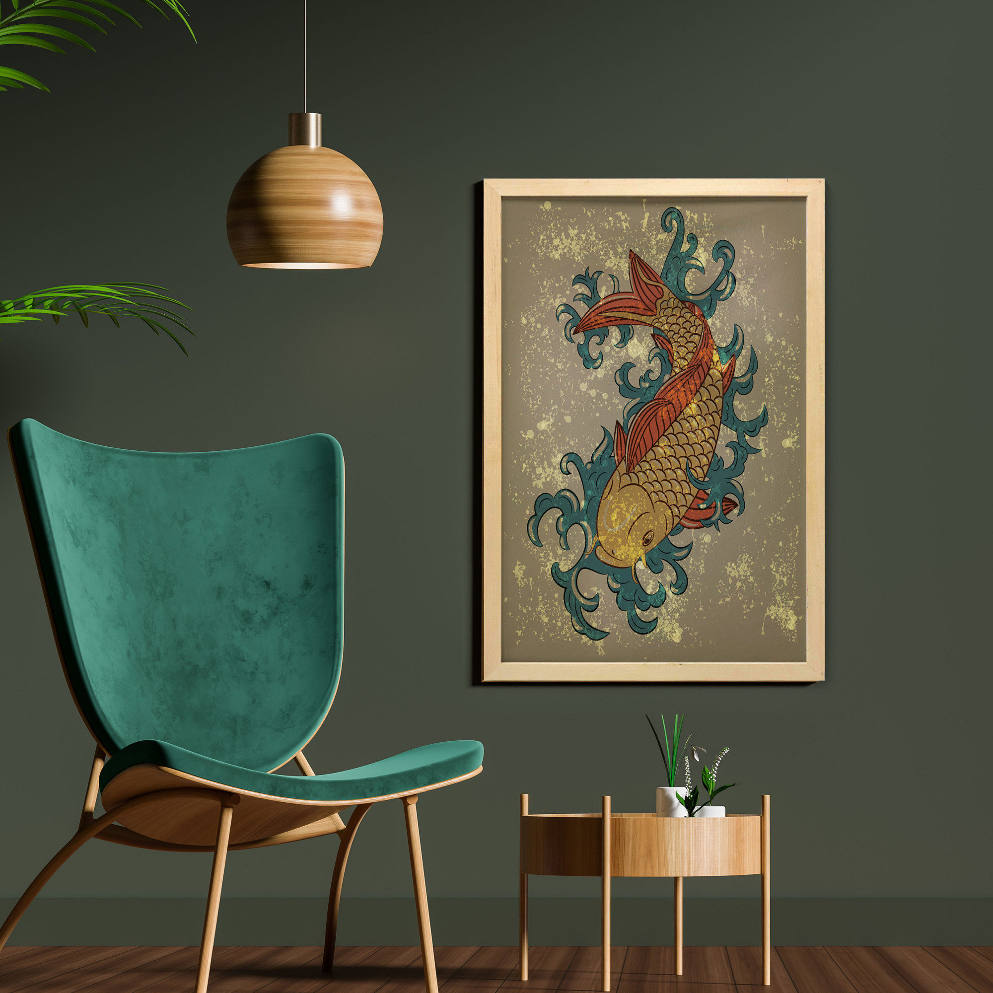 East Urban Home Grunge Style Oriental Water Koi Carp Fish Aquatic Theme Distressed Pattern Picture Frame Graphic Art Wayfair East Urban Home Grunge Style Oriental Water Koi Carp Fish Aquatic Theme Distressed Pattern Picture Frame Graphic Art Wayfair