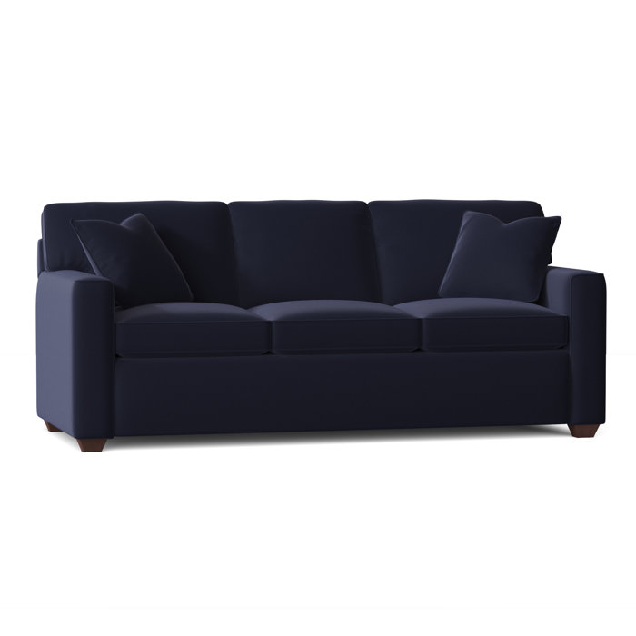 Ebern Designs Lesley 87" Square Arm Sofa Bed with Reversible Cushions