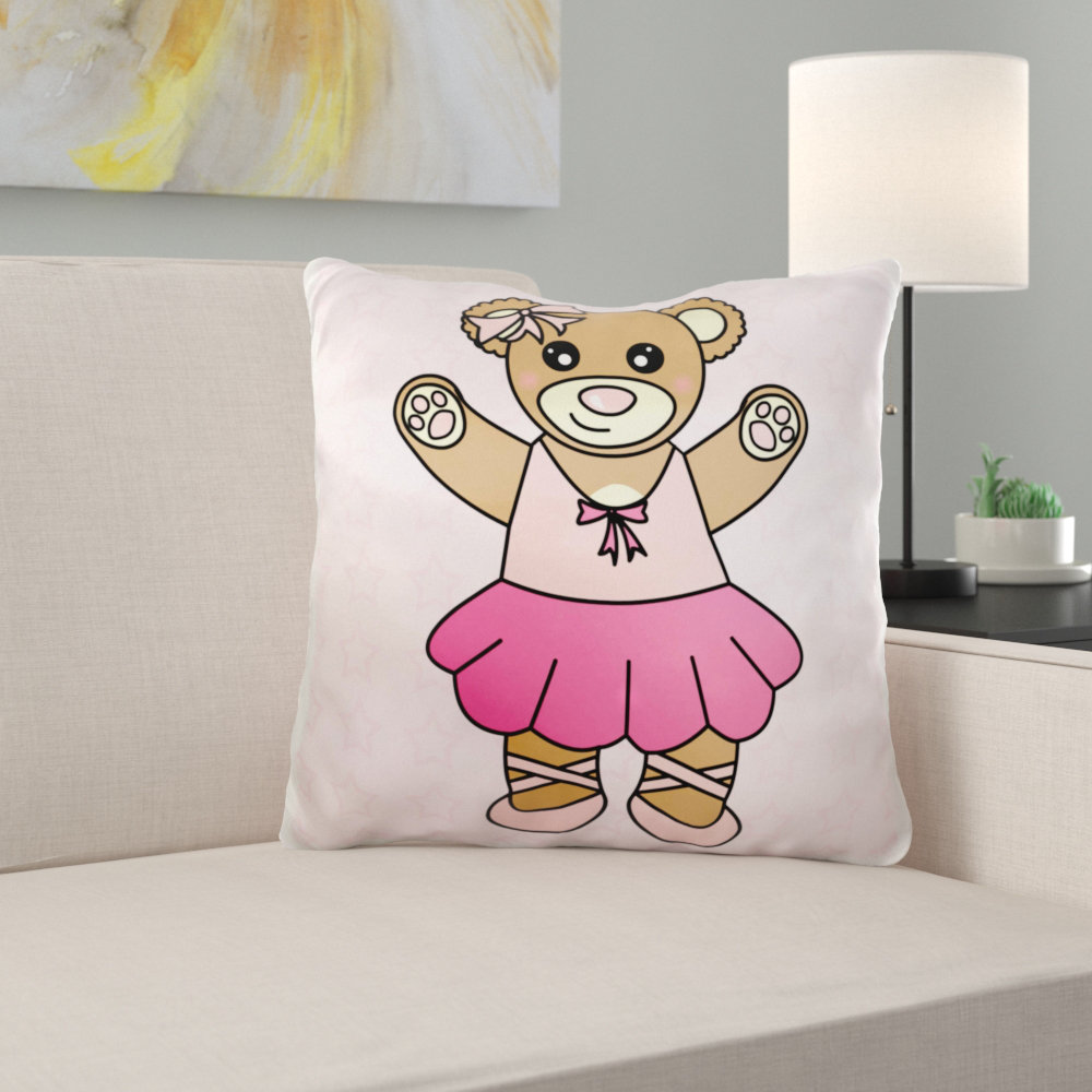teddy v shaped pillow case