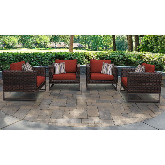 Joss and Main Nauvoo Patio Chair with Cushions