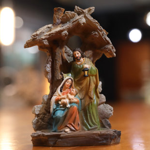 Christmas Nativity Scenes Of Mary Joseph & Baby Jesus 3d Decoupage Sheet By Le Suh