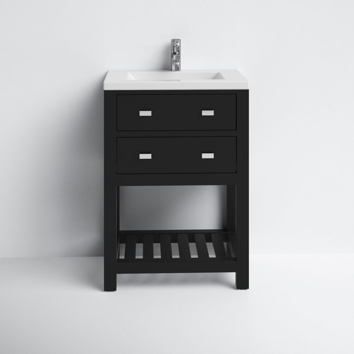 Joss and Main Knighten Modern 24" Single Bathroom Vanity Set