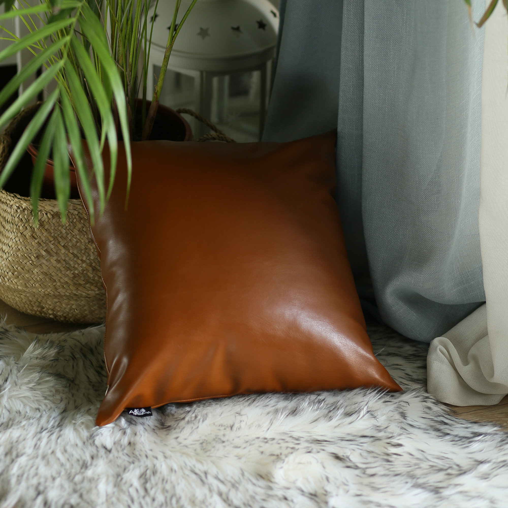 wayfair leather pillows