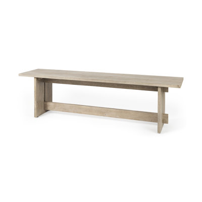 Nidhogg Solid Wood Bench by Loon Peak