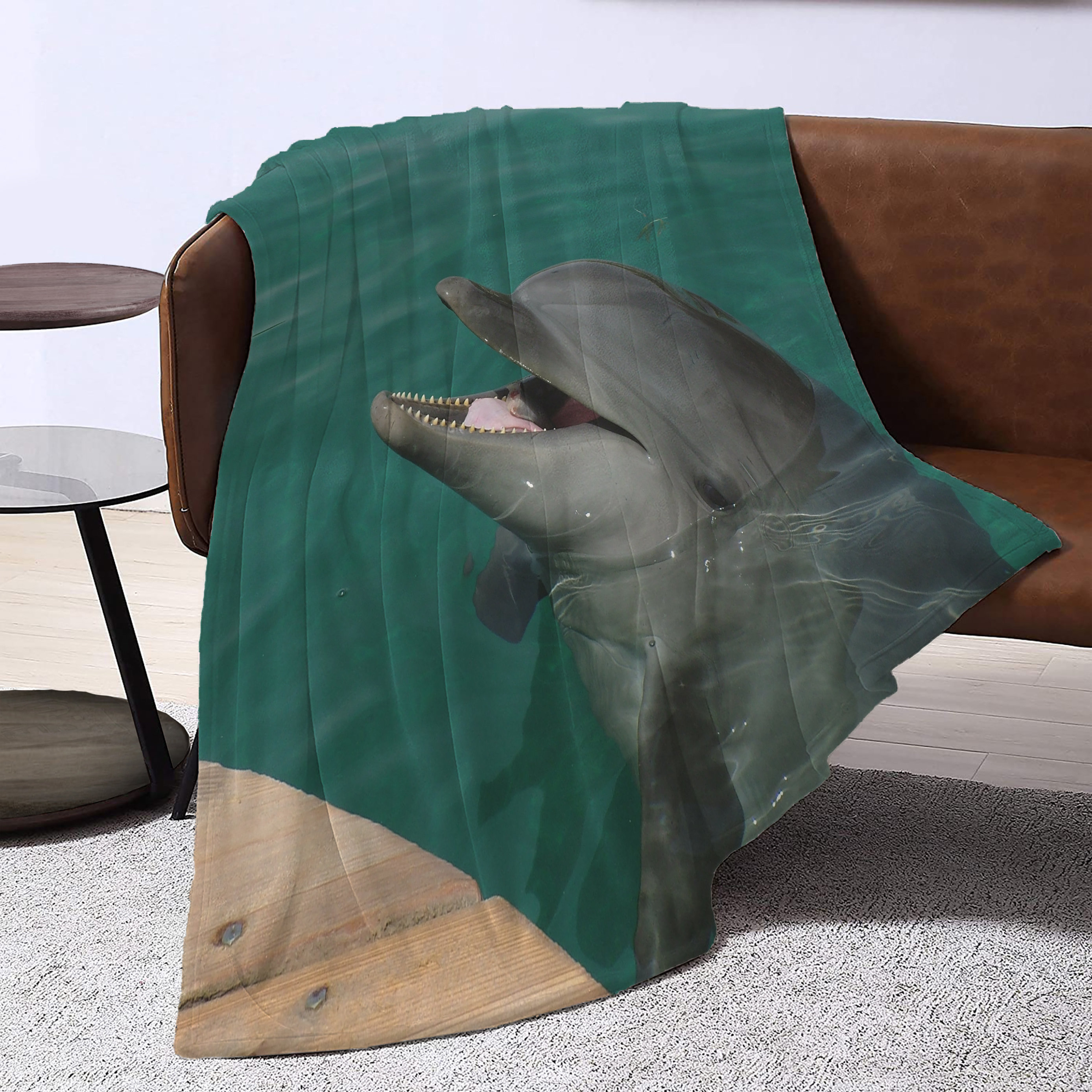 60 x 80 Blanket Comfort Warmth Soft Cozy Air Conditioning Easy Care Machine Wash Dolphin 60 x 80 Blanket Comfort Warmth Soft Cozy Air Conditioning Easy Care Machine Wash Dolphin