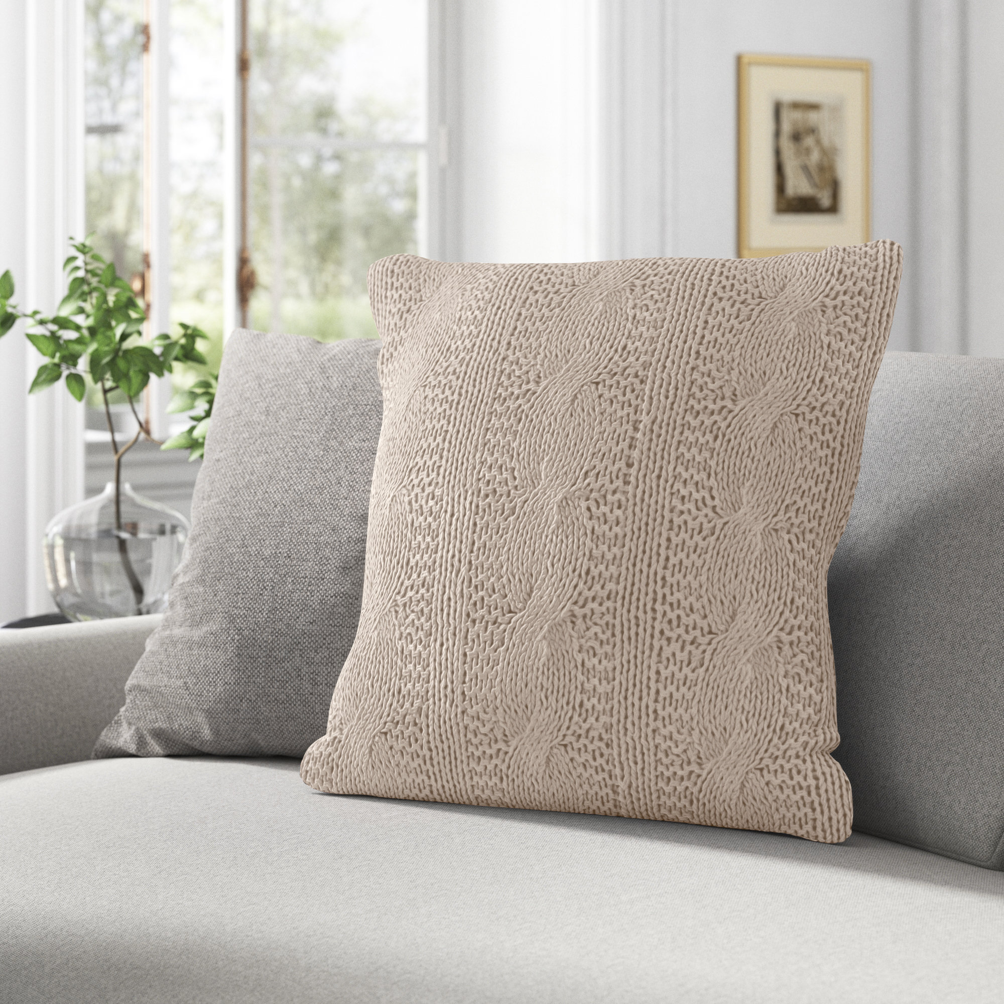 sweater throw pillow
